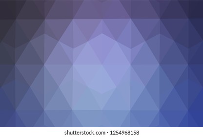 Light Purple vector abstract polygonal template. Colorful illustration in abstract style with triangles. Pattern for a brand book's backdrop.