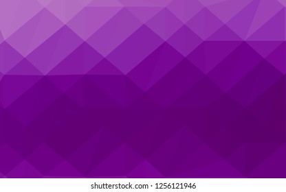 Light Purple vector abstract polygonal texture. Creative illustration in halftone style with gradient. Brand new style for your business design.