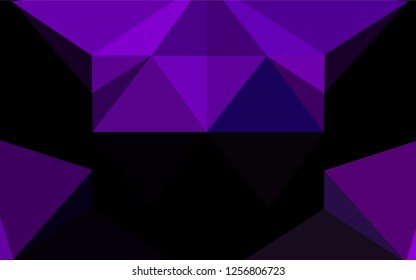 Light Purple vector abstract polygonal layout. Colorful abstract illustration with gradient. The textured pattern can be used for background.