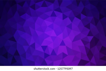 Light Purple vector abstract polygonal template. Creative illustration in halftone style with triangles. Triangular pattern for your design. Light Purple vector abstract polygonal template. Creative illustration in halftone style with triangles. Triangular pattern for your design.