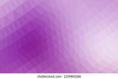 Light Purple vector abstract polygonal cover. Shining colored illustration in a Brand new style. A completely new design for your business.