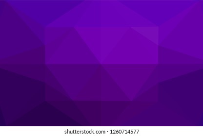 Light Purple vector abstract polygonal texture. Shining colored illustration in a Brand new style. A completely new design for your business.