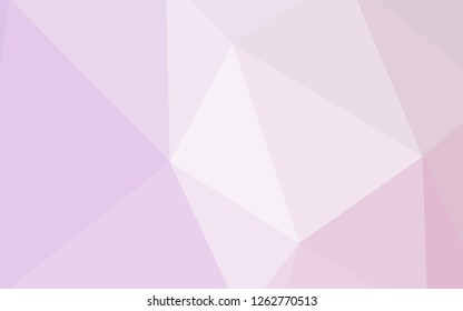 Light Purple vector abstract polygonal template. Elegant bright polygonal illustration with gradient. A completely new design for your leaflet.