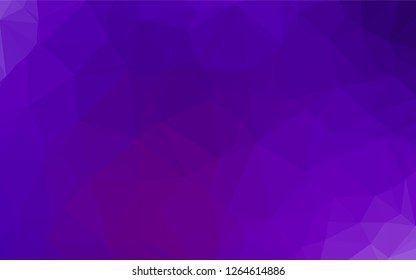 Light Purple vector abstract polygonal layout. Geometric illustration in Origami style with gradient.  Brand new design for your business.