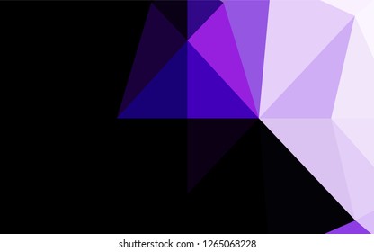 Light Purple vector abstract polygonal layout. A sample with polygonal shapes. A completely new template for your business design.