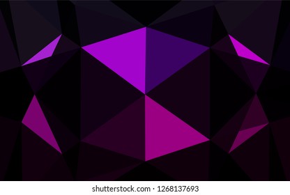 Light Purple vector abstract polygonal texture. A completely new color illustration in a vague style. A completely new template for your business design.