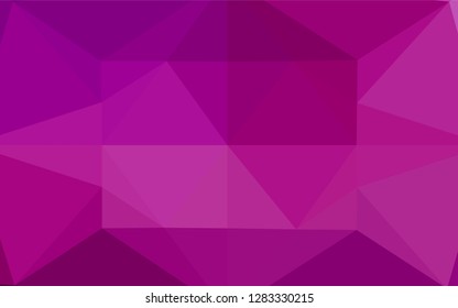 Light Purple vector abstract polygonal texture. A vague abstract illustration with gradient. Brand new design for your business.