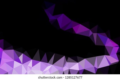 Light Purple vector abstract polygonal texture. Colorful illustration in abstract style with gradient. New texture for your design.