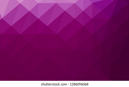 Light Purple vector abstract polygonal texture. Creative illustration in halftone style with gradient. Elegant pattern for a brand book.
