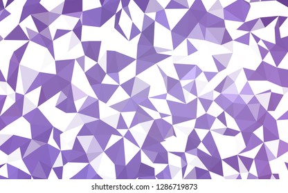 Light Purple vector abstract polygonal background. A completely new color illustration in a polygonal style. Template for cell phone's backgrounds.