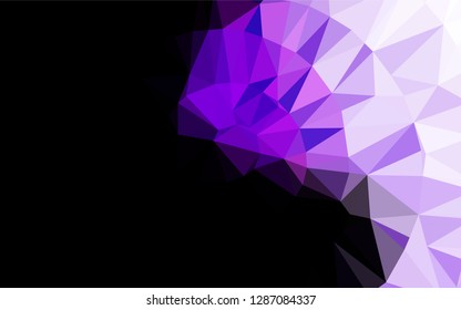Light Purple vector abstract polygonal layout. A vague abstract illustration with gradient. The completely new template can be used for your brand book.
