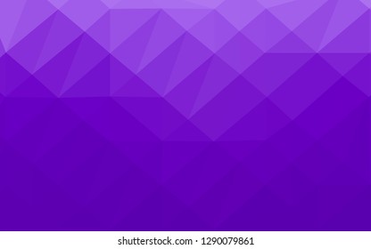 Light Purple vector abstract polygonal cover. Creative illustration in halftone style with gradient. New texture for your design.