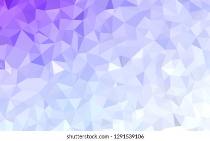 Light Purple vector abstract polygonal background. Shining colorful illustration with triangles. Pattern for a brand book's backdrop.