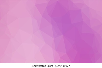 Light Purple vector abstract polygonal layout. Modern geometrical abstract illustration with gradient. The polygonal design can be used for your web site.