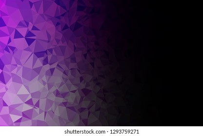Light Purple vector abstract polygonal layout. Colorful illustration in abstract style with gradient. Completely new template for your business design.