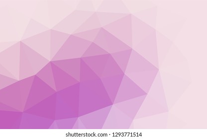 Light Purple vector abstract polygonal cover. Geometric illustration in Origami style with gradient.  The elegant pattern can be used as part of a brand book.