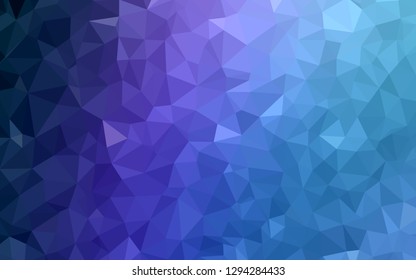 Light Purple vector abstract polygonal template. Triangular geometric sample with gradient.  Template for cell phone's backgrounds.