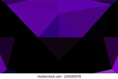 Light Purple vector abstract polygonal cover. An elegant bright illustration with gradient. The completely new template can be used for your brand book.