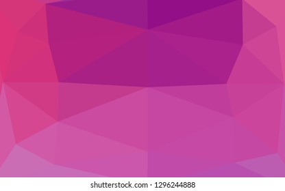 Light Purple vector abstract polygonal texture. Shining colored illustration in a Brand new style. Completely new design for your business.