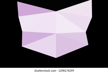 Light Purple vector abstract polygonal texture. Colorful illustration in Origami style with gradient.  Elegant pattern for a brand book.