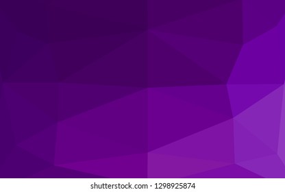 Light Purple vector abstract polygonal layout. Brand new colorful illustration in with gradient. Completely new design for your business.