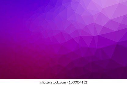 Light Purple vector abstract polygonal layout. A completely new color illustration in a vague style. Completely new template for your business design.