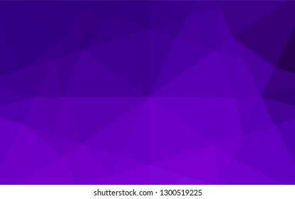 Light Purple vector abstract polygonal layout. A sample with polygonal shapes. The textured pattern can be used for background.