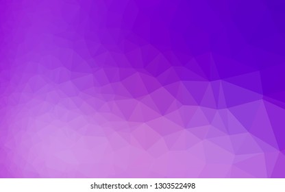 Light Purple vector abstract polygonal cover. Glitter abstract illustration with an elegant design. Completely new design for your business.