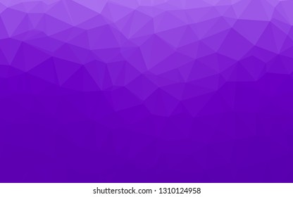 Light Purple vector abstract polygonal layout. Glitter abstract illustration with an elegant design. Brand new style for your business design.