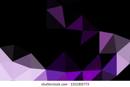 Light Purple vector abstract polygonal texture. Brand new colorful illustration in with gradient. Elegant pattern for a brand book.