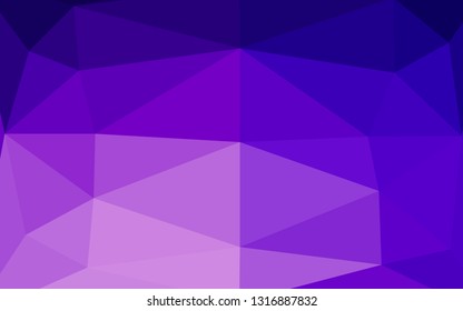 Light Purple vector abstract polygonal cover. A sample with polygonal shapes. Template for your brand book.