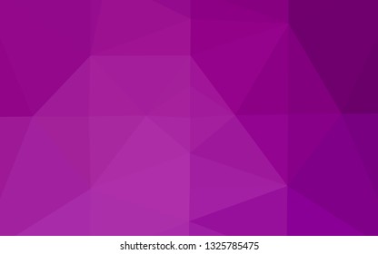 Light Purple vector abstract polygonal layout. Colorful illustration in abstract style with gradient. The best triangular design for your business.