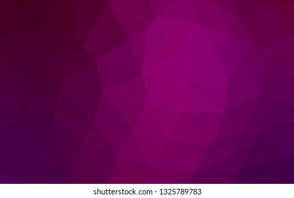 Light Purple vector abstract polygonal layout. Creative illustration in halftone style with gradient. Elegant pattern for a brand book.