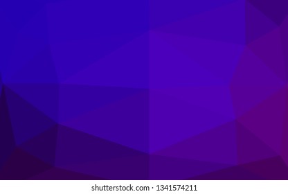Light Purple vector abstract polygonal layout. Brand new colorful illustration in with gradient. Polygonal design for your web site.