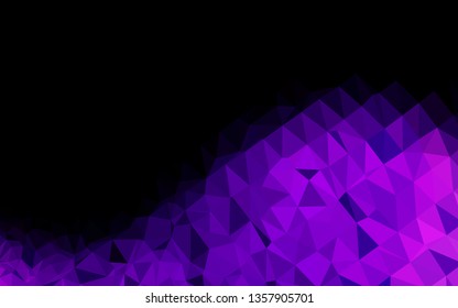 Light Purple vector abstract polygonal cover. Shining colored illustration in a Brand new style. Brand new design for your business.