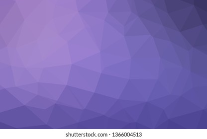 Light Purple vector abstract polygonal texture. Colorful illustration in abstract style with gradient. New texture for your design.