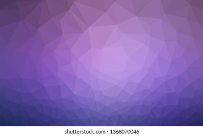 Light Purple vector abstract polygonal cover. Brand new colorful illustration in with gradient. Completely new design for your business.