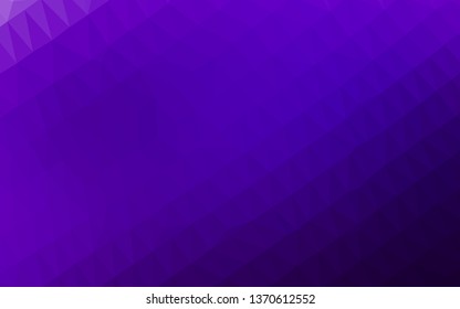 Light Purple vector abstract polygonal cover. Colorful illustration in abstract style with gradient. Template for a cell phone background.