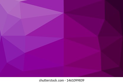 Light Purple vector abstract polygonal texture. Creative illustration in halftone style with gradient. New texture for your design.