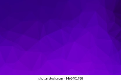 Light Purple vector abstract polygonal cover. Brand new colored illustration in blurry style with gradient. The textured pattern can be used for background.