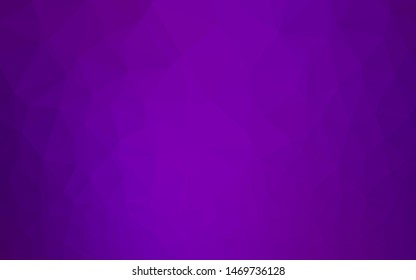 Light Purple vector abstract polygonal cover. Colorful illustration in abstract style with gradient. Template for your brand book.