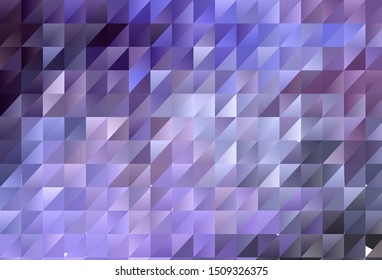 Light Purple vector abstract polygonal background. Triangular geometric sample with gradient.  Best triangular design for your business.