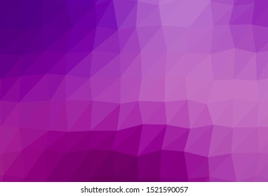 Light Purple vector abstract polygonal texture. Shining colored illustration in a Brand new style. Template for your brand book.