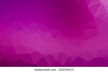 Light Purple vector abstract polygonal layout. Colorful illustration in Origami style with gradient.  Completely new template for your business design.