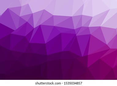 Light Purple vector abstract polygonal texture. Shining colored illustration in a Brand new style. New texture for your design.