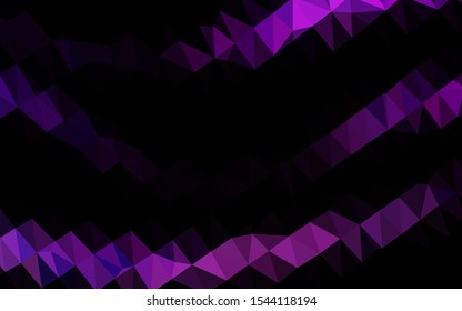 Light Purple vector abstract polygonal texture. Colorful illustration in Origami style with gradient.  Elegant pattern for a brand book.