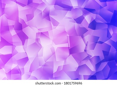 Fondo polígono abstracto del vector púrpura claro. Ilustración colorida y brillante con triángulos. Patrón para el fondo de un libro de marca.