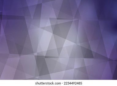 Light Purple vector abstract polygonal background. A completely new color illustration in a polygonal style. Triangular pattern for your design.