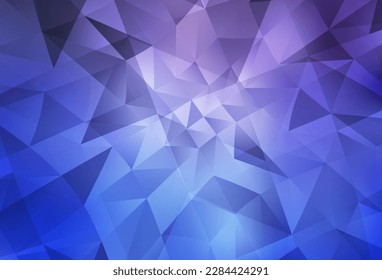 Light Purple vector abstract polygonal background. Elegant bright polygonal illustration with gradient. Brand new style for your business design.