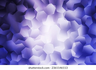 Light Purple vector abstract polygonal pattern. Glitter abstract illustration with an elegant triangles. Triangular pattern for your design.